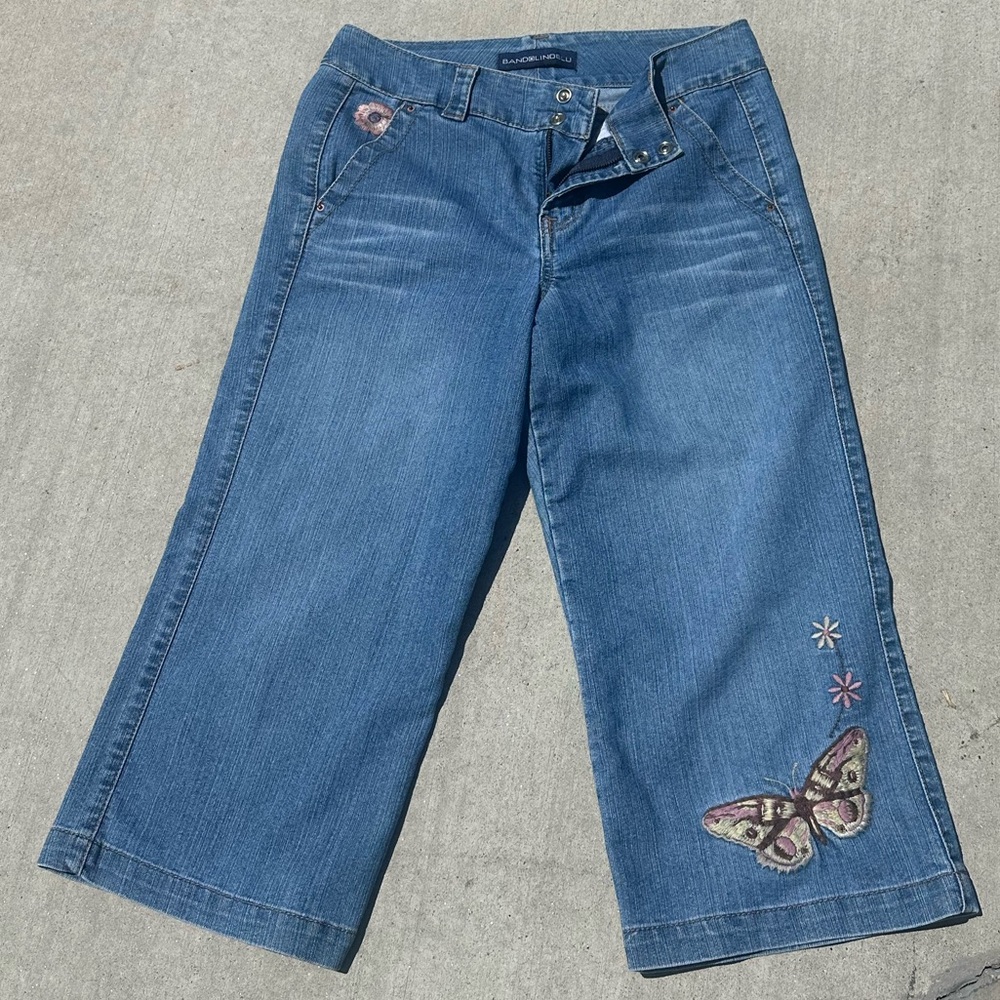 Y2K Vintage High Rise Cropped Capri Jeans Size 8